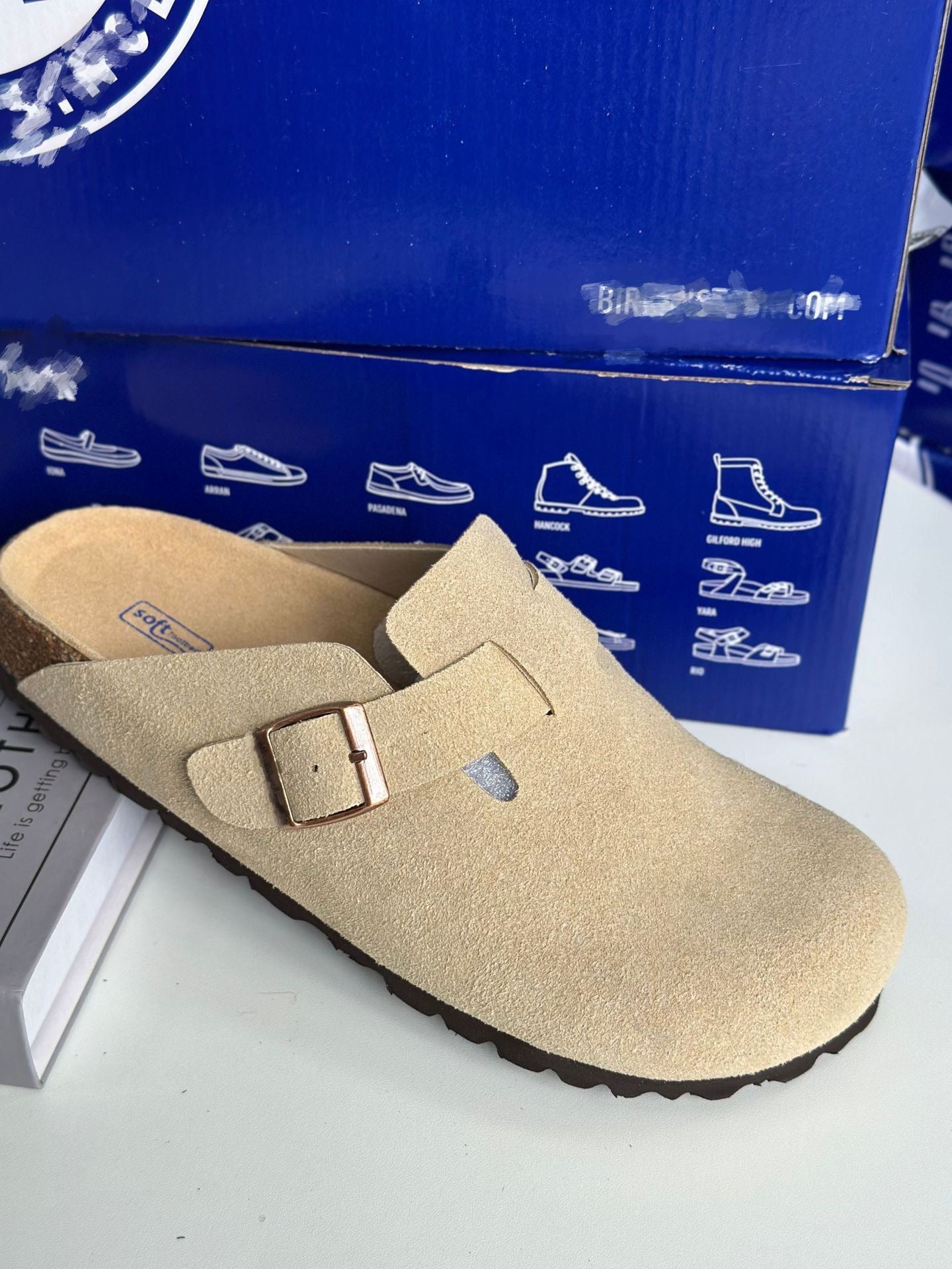 Thick-Soled Height-Increasing Birkenstock-Style Shoes for Women, 2025 Spring/Summer New Model, 27459