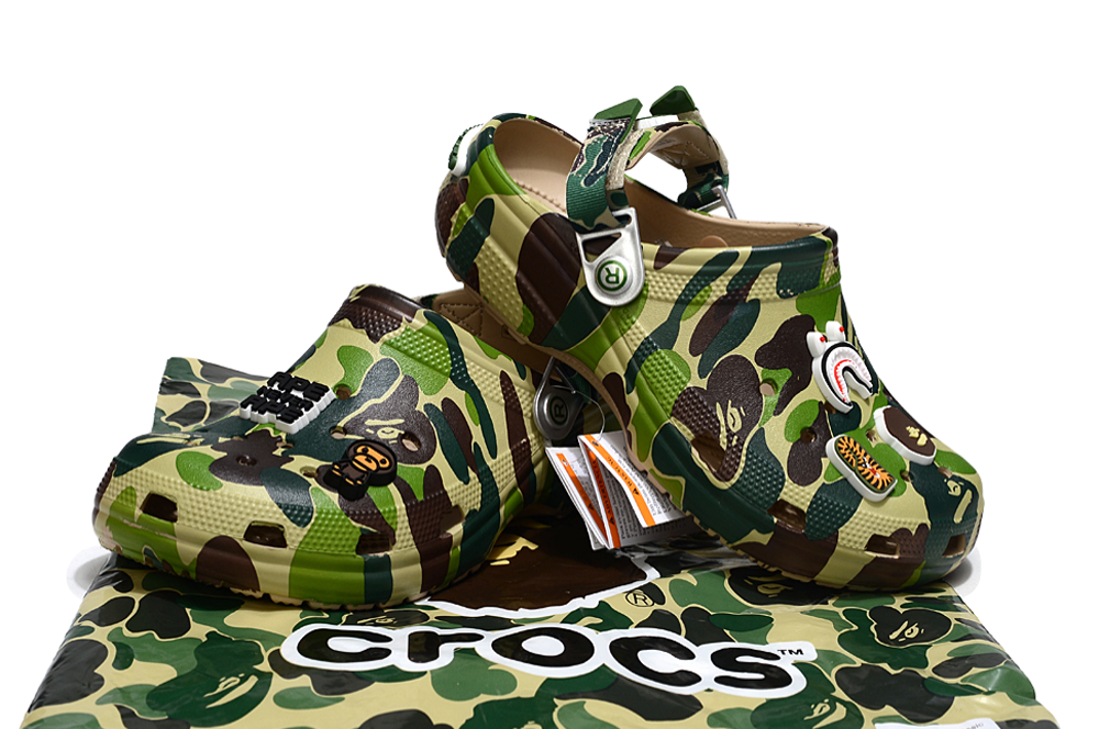 Crocs x A Bathing Ape Camouflage Slipper