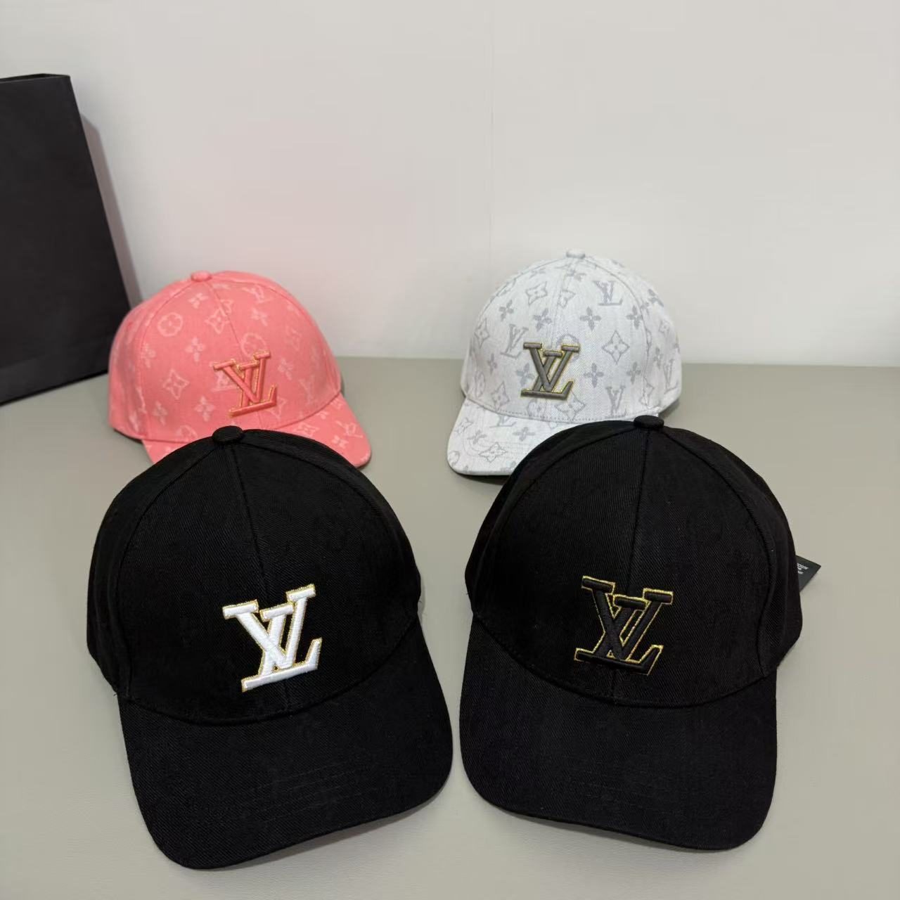 LV Logo Monogram Baseball Caps