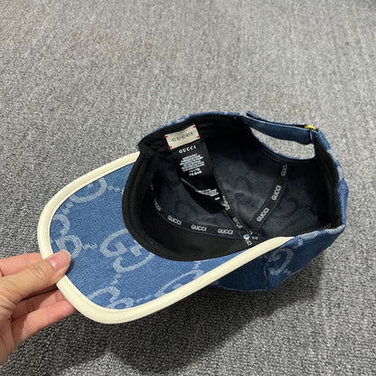Gucci Jumbo GG Denim Baseball Caps