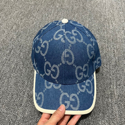 Gucci Jumbo GG Denim Baseball Caps