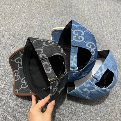 Gucci Jumbo GG Denim Baseball Caps