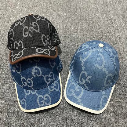 Gucci Jumbo GG Denim Baseball Caps