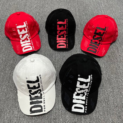 Diesel Destroyed Logo Baseball Cap