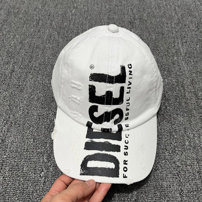 Diesel Destroyed Logo Baseball Cap