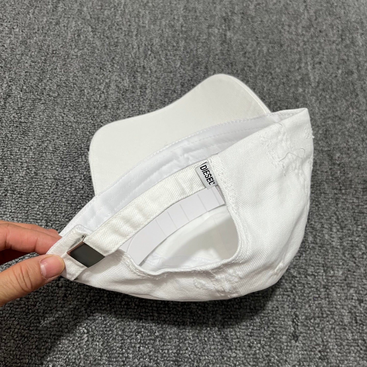 Diesel Destroyed Logo Baseball Cap