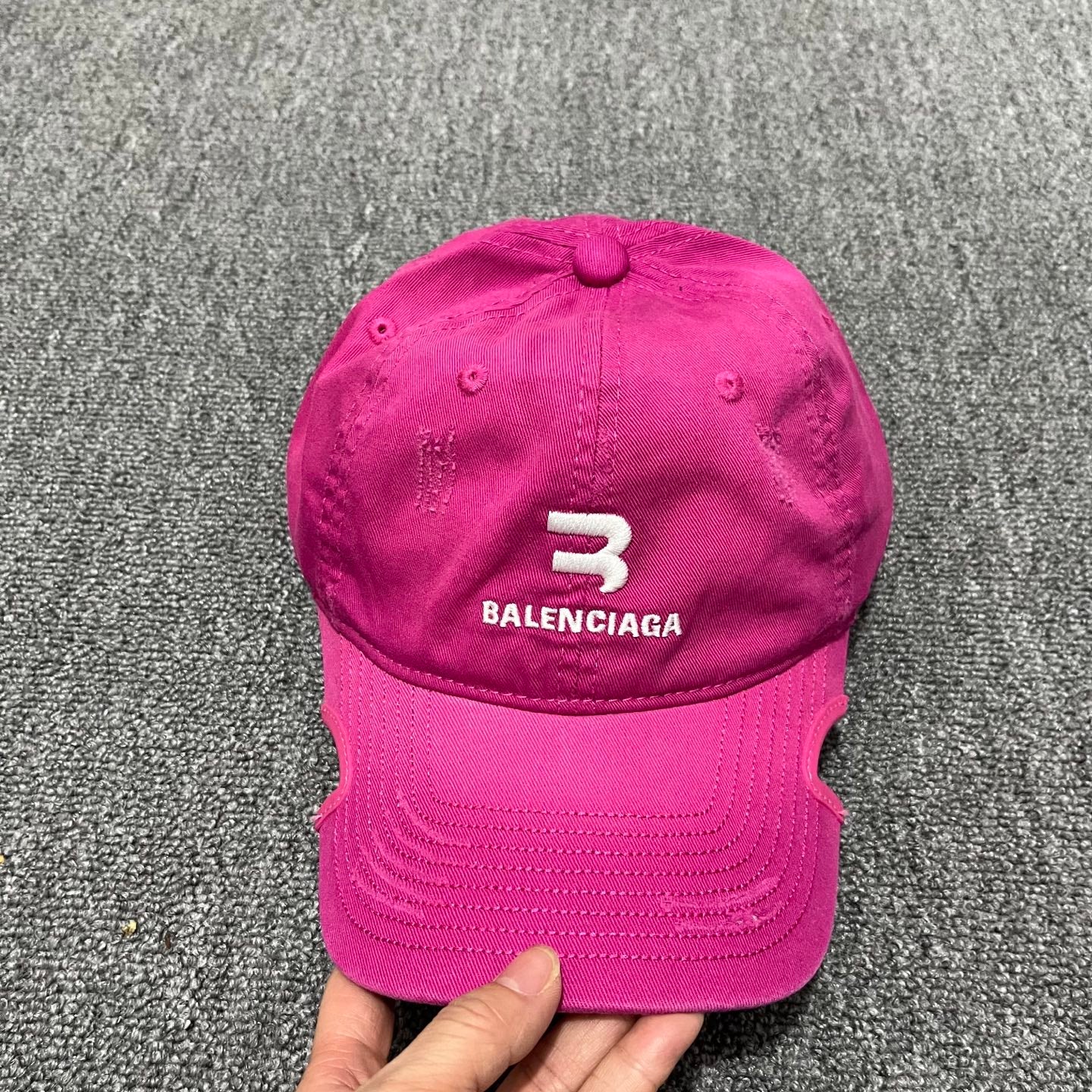 Balenciaga Distressed Baseball Cap