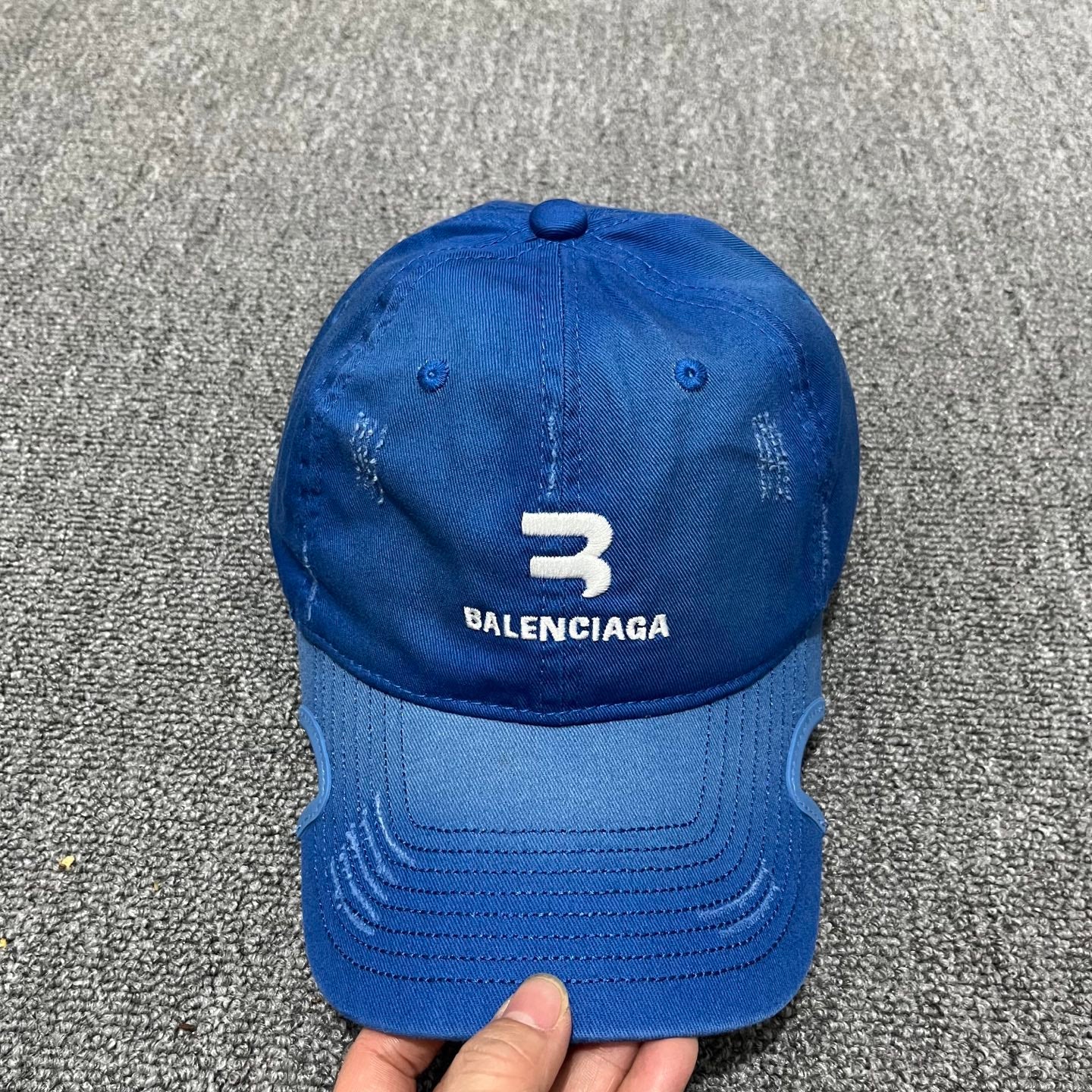 Balenciaga Distressed Baseball Cap