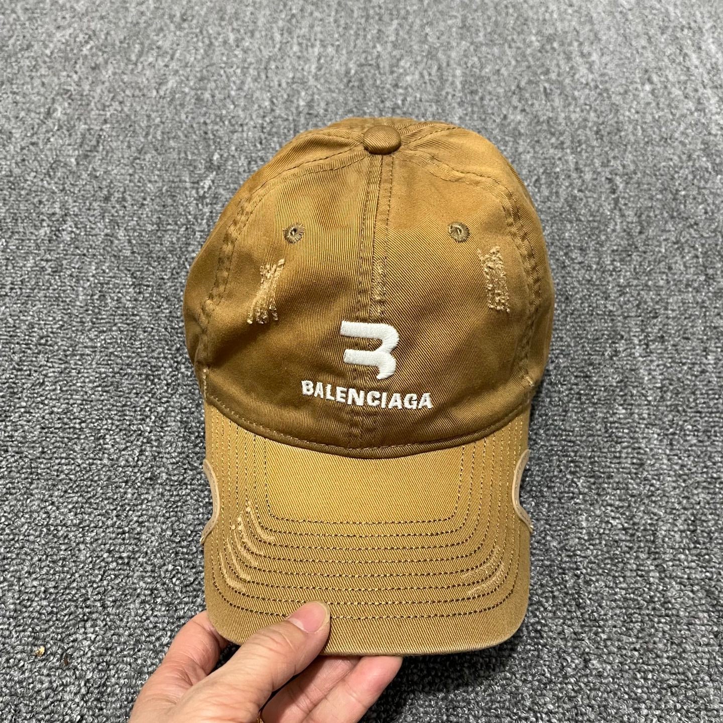 Balenciaga Distressed Baseball Cap