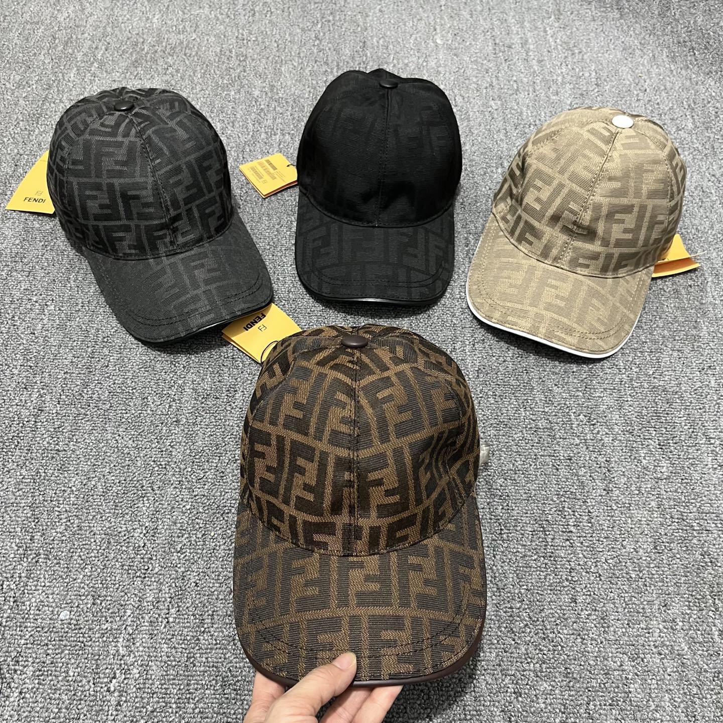 Fendi FF Zucca Monogram Baseball Cap